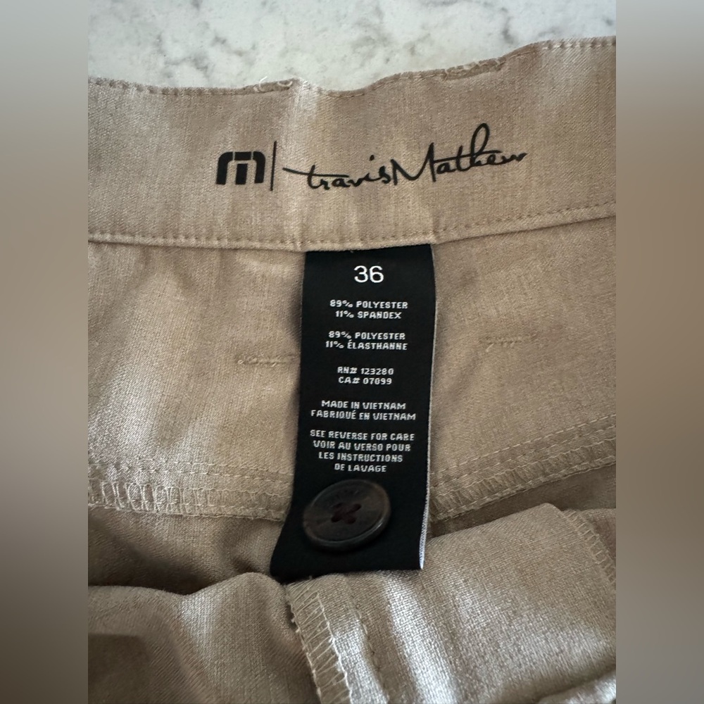 Travis Mathew Men's Khaki Chinos